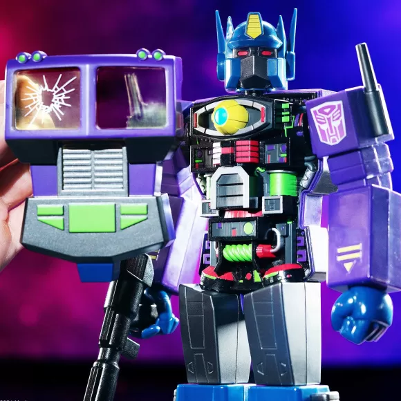 Super7 Transformers^Transformers Super Cyborg - Optimus Prime (Shattered Glass Purple)