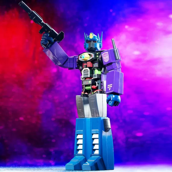 Super7 Transformers^Transformers Super Cyborg - Optimus Prime (Shattered Glass Purple)