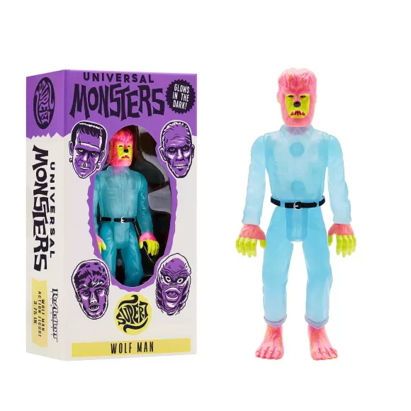 Super7 Universal Monsters^Universal Monsters Reaction - Wolfman (Glow-In-The-Dark Costume Colors)